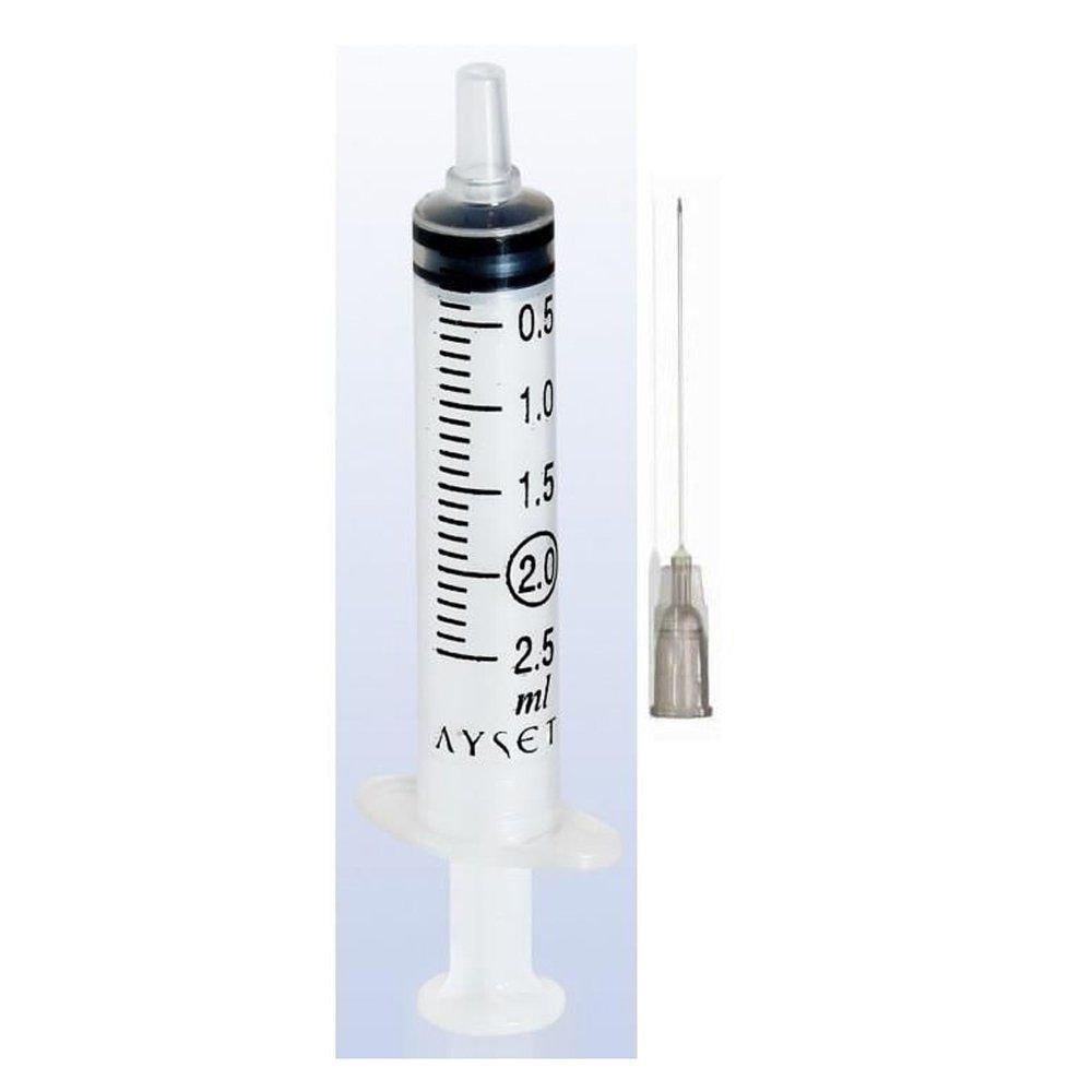 Ayset 2 ml Dental Enjektör 27G 0,40X40mm Kısa 300 Adet