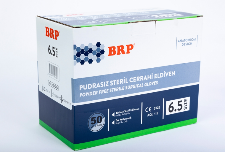 BRP Steril Cerrahi Eldiven Pudrasız