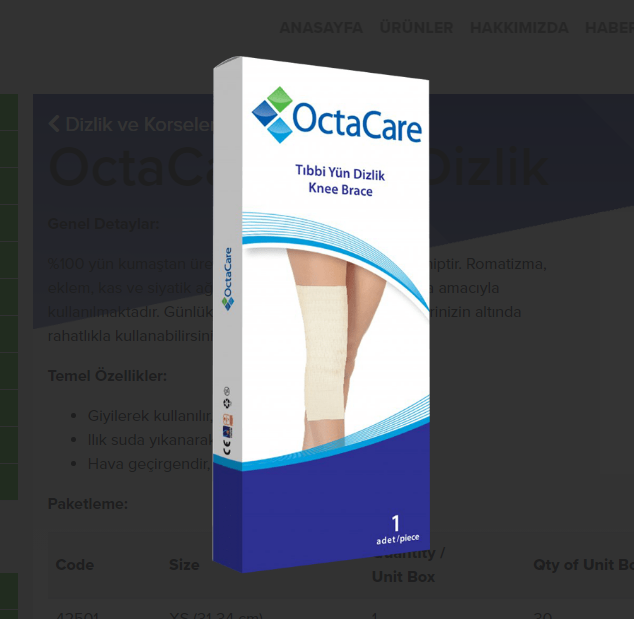 Octacare Yün Dizlik