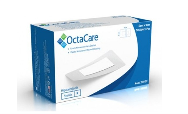 Octacare Esnek Nonwoven Yara Örtüsü 5cm x 9cm - 50 Adet