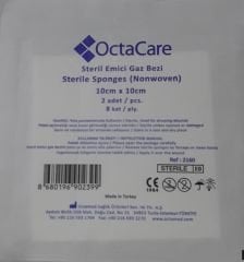 Steril Nonwoven Emici Gaz Kompres Spanç 10cmx10cm 8 kat-10 Adet