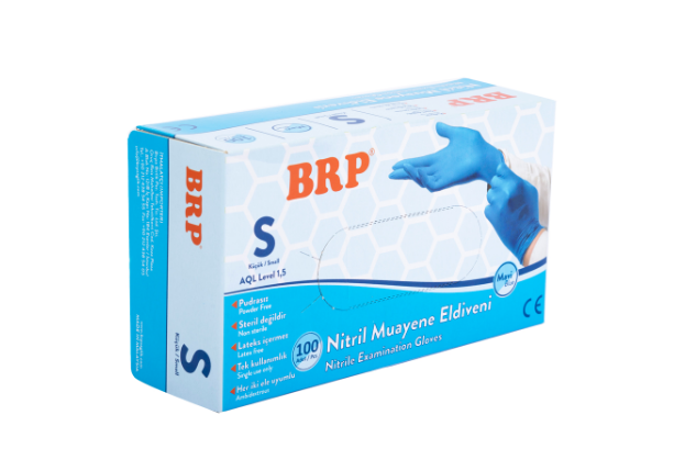 Nitril Muayene Eldiveni Mavi - Small