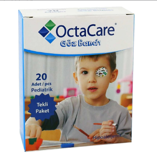 OctaCare Pediatrik 20'li Erkek Çocuk Göz Bandı