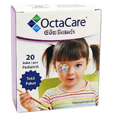 OctaCare Pediatrik 20'li Kız Çocuk Göz Bandı