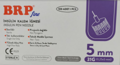 İnsülin Kalem İğnesi 31G 5mm - 100 lü