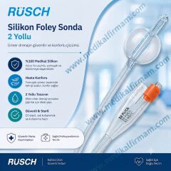 Rüsch Silikon Foley Sonda 2 Yollu No:16 - 1 Adet