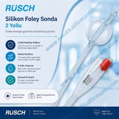 Rüsch Silikon Foley Sonda 2 Yollu No:18 - 1 Adet