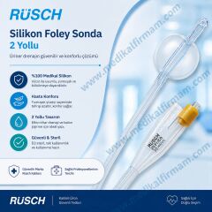 Rüsch Silikon Foley Sonda 2 Yollu No:20 - 1 Adet