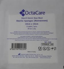 Steril Nonwoven Emici Gaz Kompres Spanç 10cmx10cm 8 kat-150 Adet