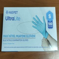 Nitril Muayene Eldiveni Mavi - S
