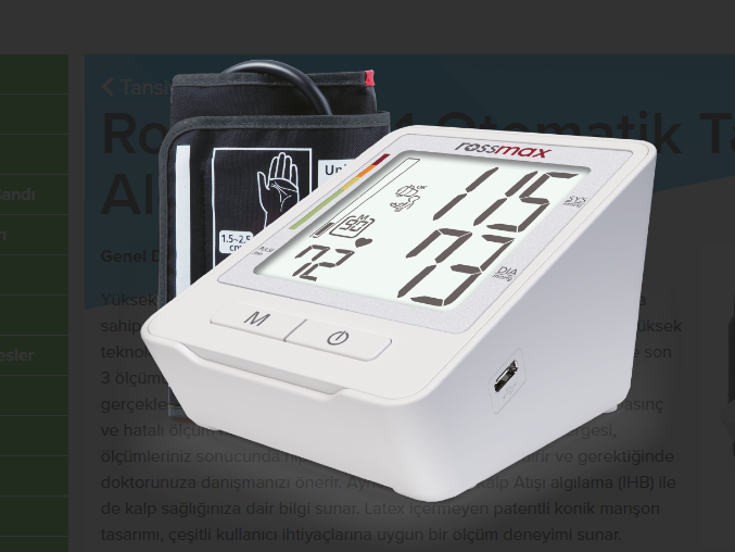 Tansiyon Aleti Dijital Koldan Ölçüm