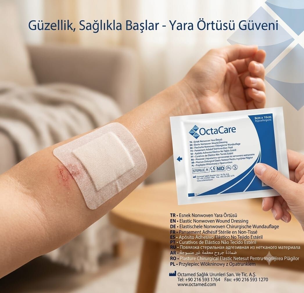 Octacare Esnek Nonwoven Yara Örtüsü 9cm x 10cm - 1 Adet