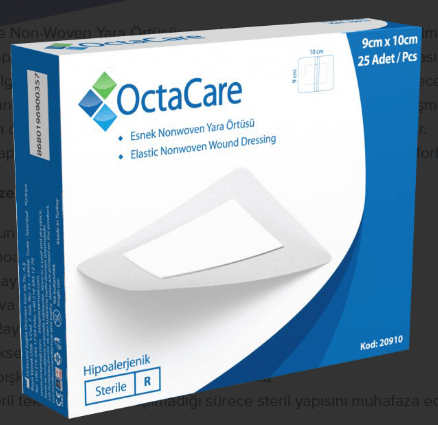 Octacare Esnek Nonwoven Yara Örtüsü 9cm x 10cm - 1 Adet