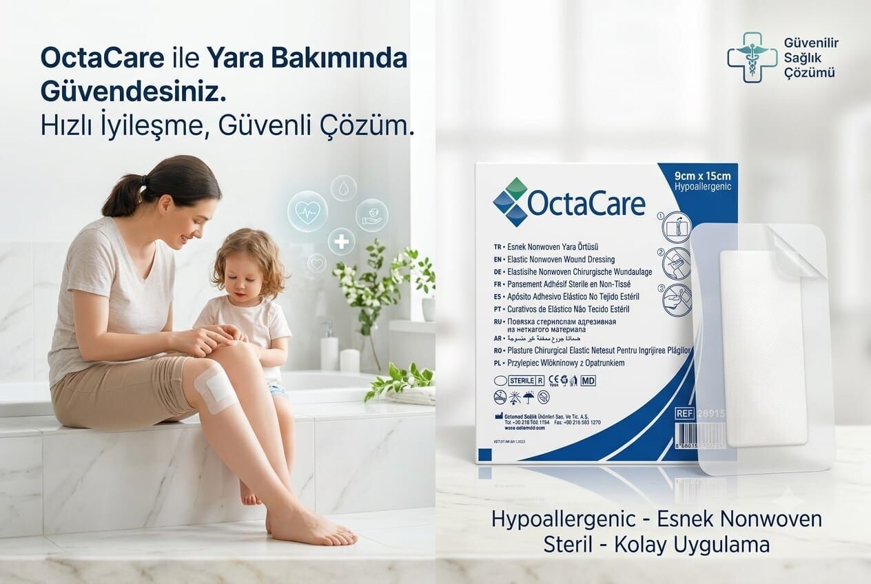 Octacare Esnek Nonwoven Yara Örtüsü 9cm x 15cm - 1 Adet