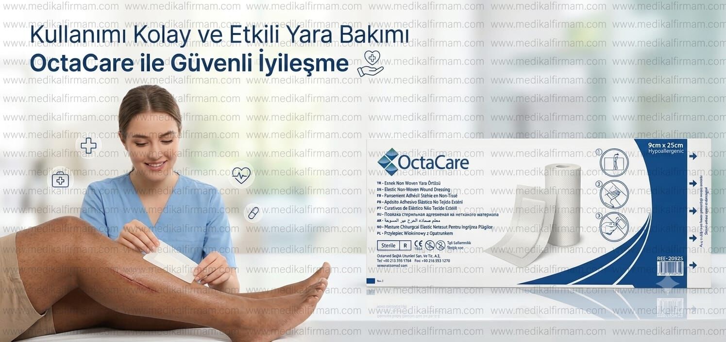 Octacare Esnek Nonwoven Yara Örtüsü 9cm x 25cm - 1 Adet