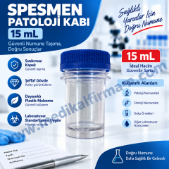 Spesmen (Patoloji) Kabı 15 ML