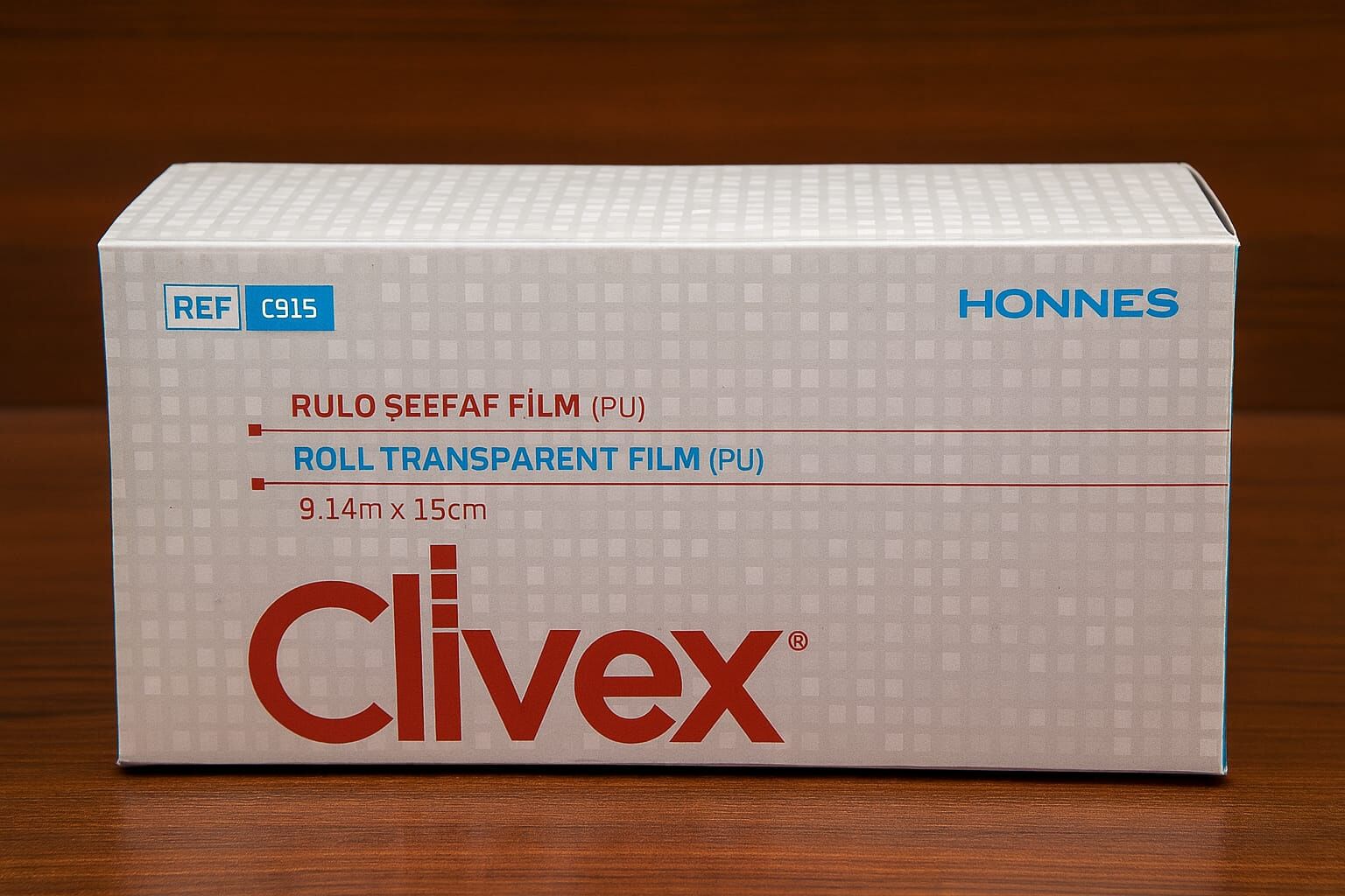 Clivex Şeffaf Film PU Su Geçirmez Flaster 15 cm x 9,14 mt