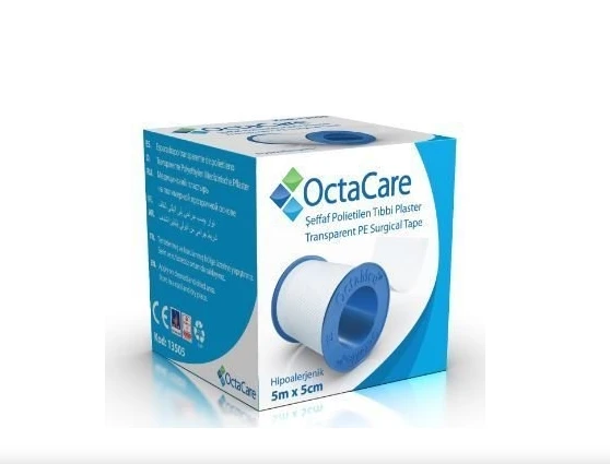 OctaCare Şeffaf Tıbbi Flaster (PE) 5m x 5cm