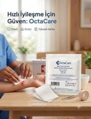 Octacare Steril Nonwoven Emici Gaz Kompres Spanç 10cmx10cm 8 kat-1 Adet